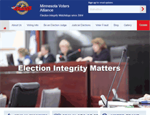 Tablet Screenshot of mnvoters.org